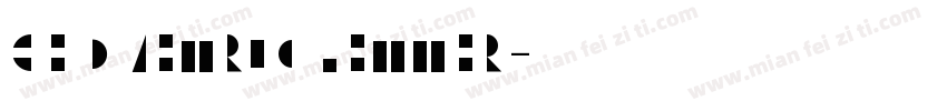 geometric letter字体转换